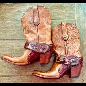 CORRAL 9.5  Saltillo Golden Brown Leather Boots